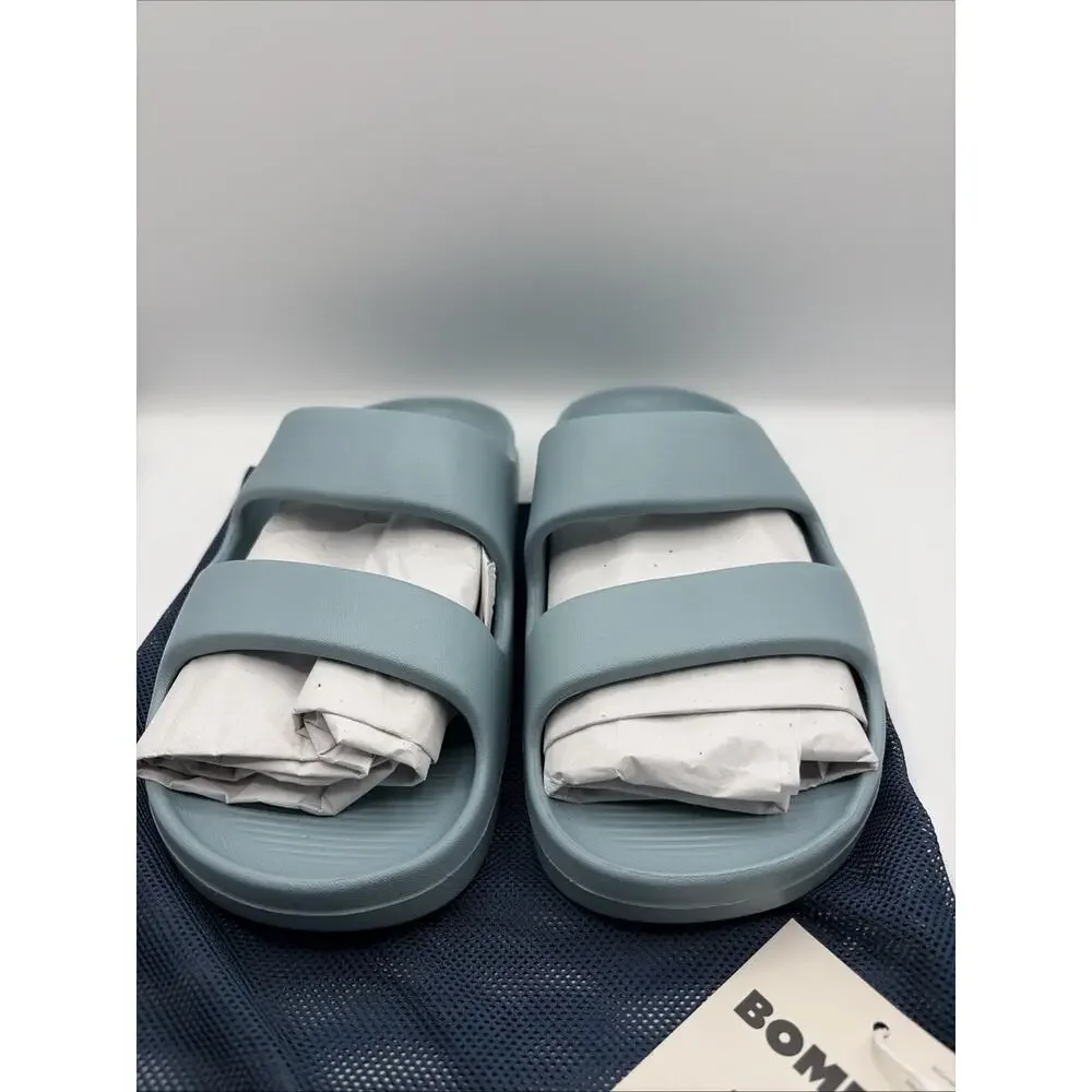 NEW Bombas Women Friday Sandal Slide Comfort Lightweight Size 11 Light Blue New